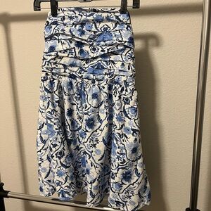 Abercrombie & Fitch Strapless blue dress